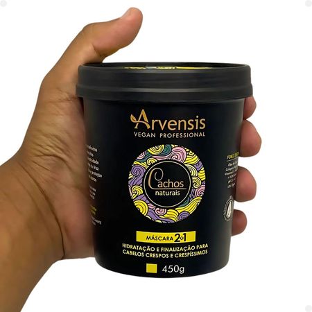 Máscara-2x1-Arvensis-Cachos-Naturais-Hidratação-e-Finalização-Cabelos-Crespos-e-Crespíssimos-450g--5