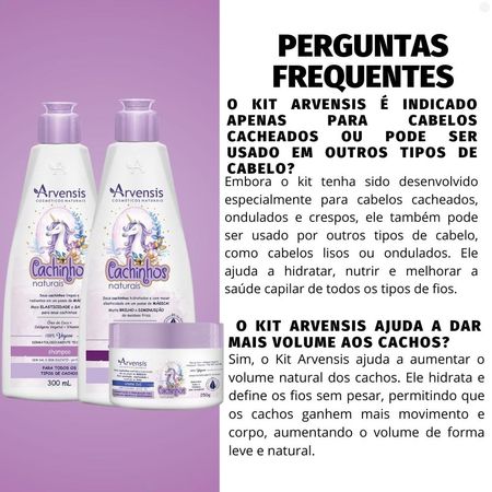 Kit-Arvensis-Cachinhos-Naturais-Cabelos-Crespos-e-Crespíssimos:-Shampoo-300ml,-Condicionador-300ml-e-Creme-2x1-250g--4
