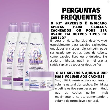 Kit-Arvensis-Cachinhos-Naturais-Cabelos-Crespos-e-Crespíssimos:-Shampoo-300ml,-Condicionador-300ml,-Creme-2x1-250g-e-Ativador-de-Cachos-300ml--5