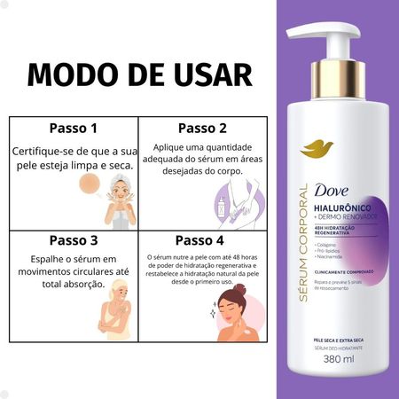 Sérum-Corporal-Hidratante-Dove-Hialurônico-+-Dermo-Renovador-380ml--5