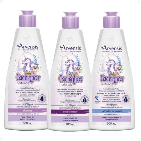 Kit-Arvensis-Cachinhos-Naturais-Cabelos-Crespos-e-Crespíssimos:-Shampoo-300ml,-Condicionador-300ml-e-Ativador-de-Cachos-300ml--1