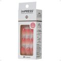 Unhas Autocolantes Quadrado Curto Kiss Ny imPress Successful Rose