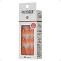 Unhas Autocolantes Quadrado Curto Kiss Ny imPress Peach Perfect