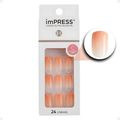 Unhas Autocolantes Quadrado Curto Kiss Ny imPress Peach Perfect