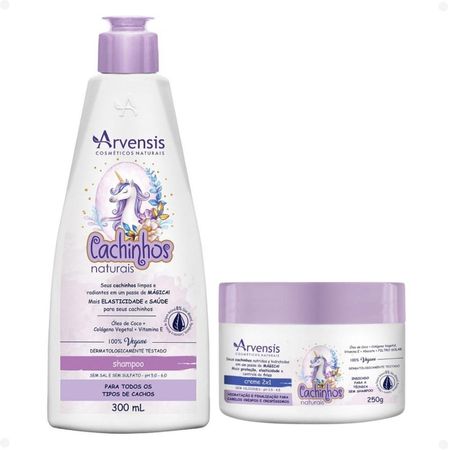 Kit-Arvensis-Cachinhos-Naturais-Cabelos-Crespos-e-Crespíssimos:-Shampoo-300ml-e-Creme-2x1-250g--1