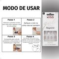 Unhas Postiças Curta Kiss Ny Gel Fantasy Magnetic Nail Crystal