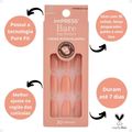 Unhas Autocolantes Bailarina Kiss Ny imPress Bare But Better Real World