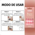 Unhas Postiças Curta Kiss Ny imPress Bare But Better So Natural