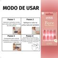 Unhas Postiças Média Kiss Ny imPress Bare But Better Nude Nude