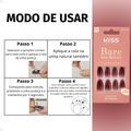 Unhas Postiças Média Kiss Ny imPress Bare But Better Chemistry