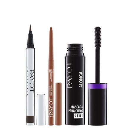 Kit-Payot-Caneta-Delineadora-Silver-Marrom-Lapiseira-Retrátil-Marrom-Máscara-de-Cílios-(3-produtos)--1