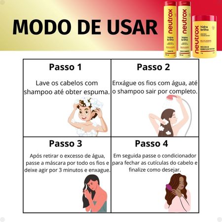 Kit-Neutrox-Hidra-Brilho:-Shampoo,-Condicionador-300ml-e-Máscara-1Kg--6