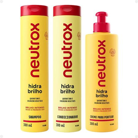 Kit-Neutrox-Hidra-Brilho:-Shampoo,-Condicionador-e-Creme-para-Pentear-300ml--1