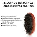 Escova de Barba Enox Cerdas Mistas Cód.1745