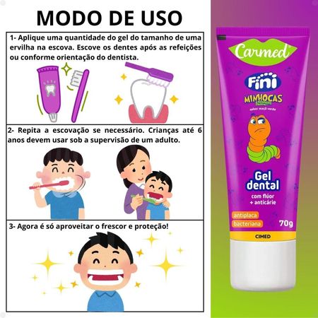 Kit-Carmed-Fini-Minhocas-Azedinhas:-Gel-Dental,-Enxaguante-Bucal-e-Hidratante-Labial--4