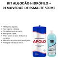 Kit 03 Algodão Hidrófilo + 06 Removedor de Esmalte 500ml
