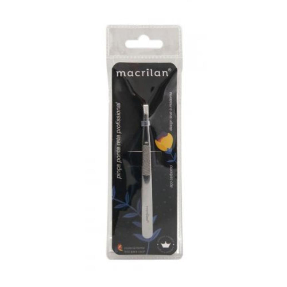 Pinça Macrilan Profissional Ponta Reta Pi-4