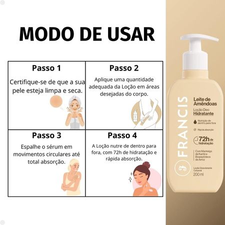 Loção-Deo-Hidratante-Francis-Leite-de-Amêndoas-200ml--3