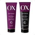 Kit OX Peptídeos Cabelos Crespos, Cacheados e Ondulados: Shampoo e Condicionador 240ml