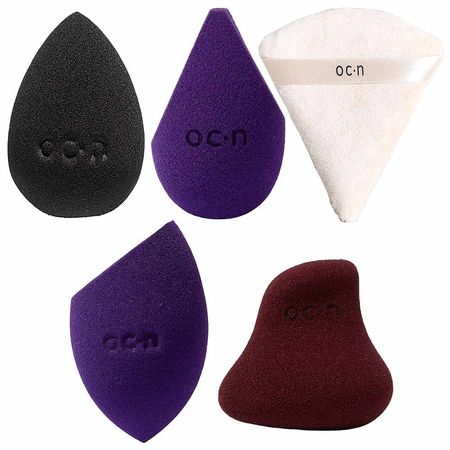 Océane-Kit---Esponja-Powder-Puff-+-Esponja-Flat-Blend-Roxa-+-Esponja-Flat-Drop-Preto-+-Esponja-Flat-Blend-Roxa-+-Esponja-My-Blend-Marsala-Kit--1