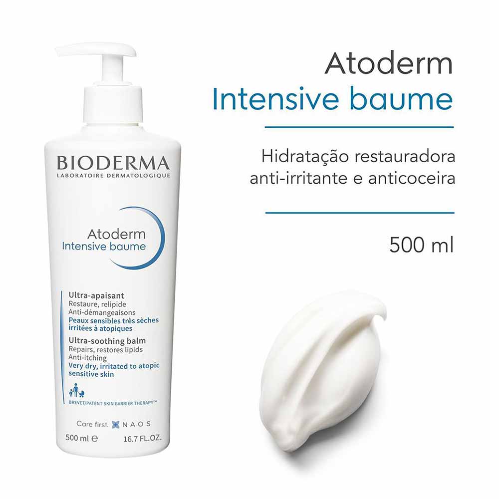 Atoderm Intensive Baume Bioderma para Peles com Ressecamento Intenso e Coceira