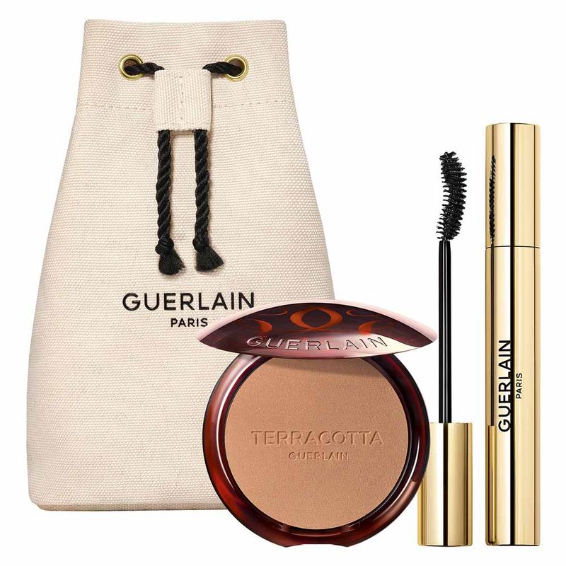 Guerlain Kit Pó Bronzeador Terracotta Máscara de Cílios Noir G