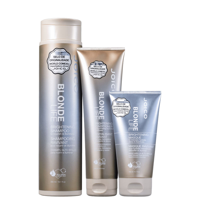 Kit Joico Blonde Life Brightening Trio (3 Produtos)