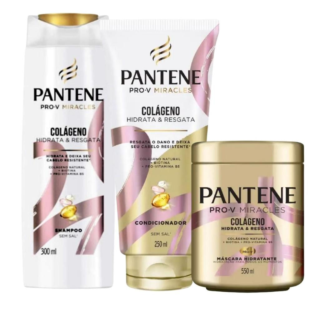 Kit Pantene Pro-V Colágeno Com 3