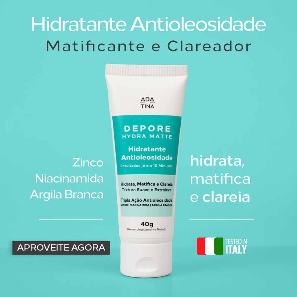 Ada Tina Hidratante Antioleosidade Ultra Matificante Depore Hydra Matte