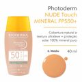 Protetor Solar com Cor Bioderma Photoderm Nude Touch Mineral FPS 50+ 3.0