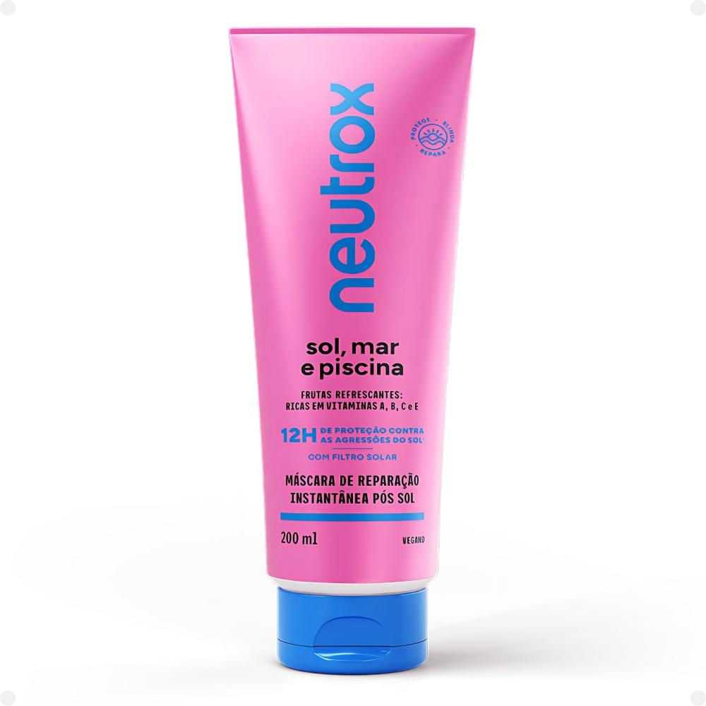 Máscara de Reparação Instantânea Pós Sol Neutrox Sol, Mar e Piscina 200ml