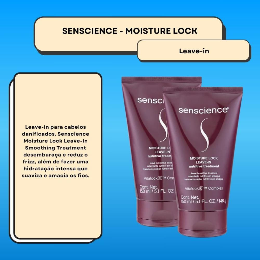 Senscience Moisture Lock Kit 2 Leave-in 150ml - Época Cosméticos