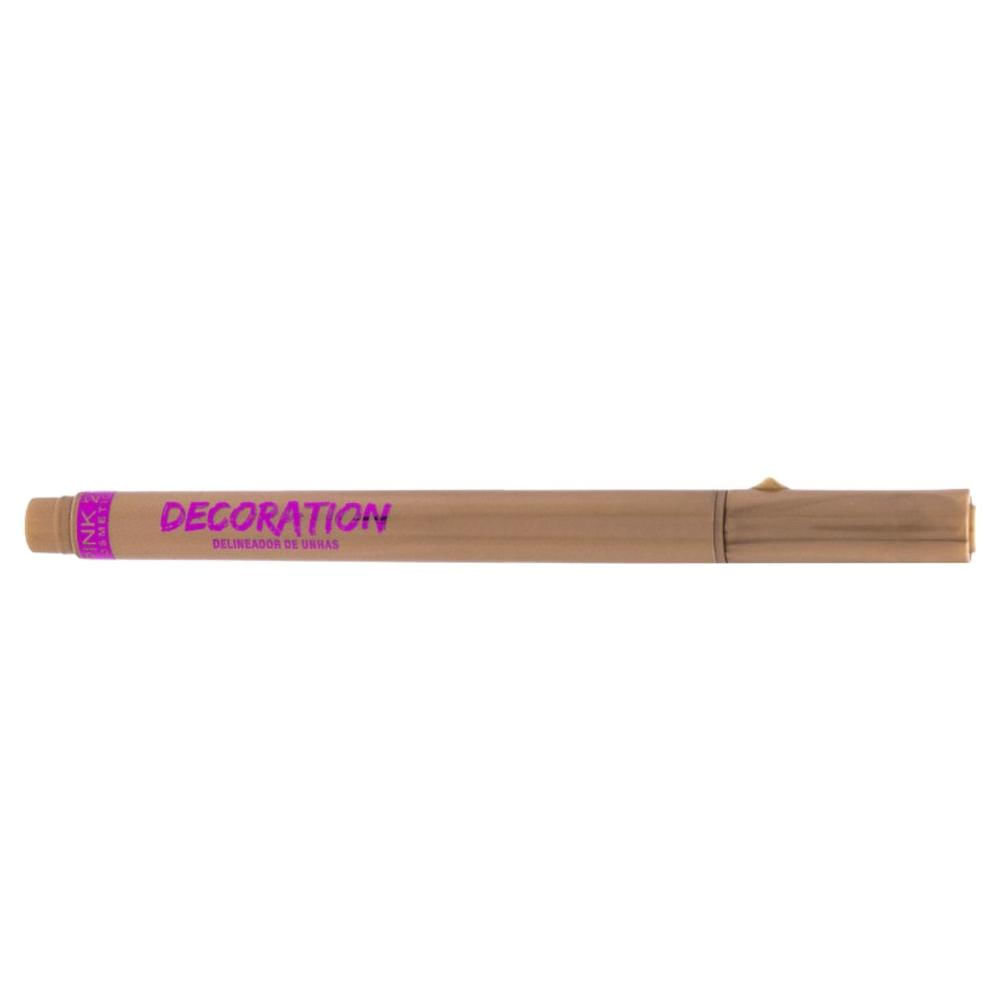 Caneta Delineadora de Unhas Pink 21 Decoration Marrom 3,2g