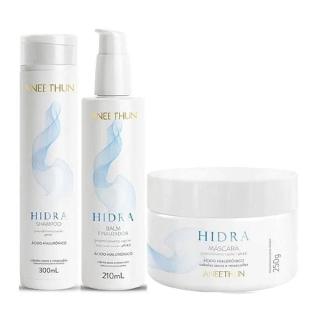 Aneethun Hidra Shampoo 300ml + Máscara 250g + Finalizador 210ml