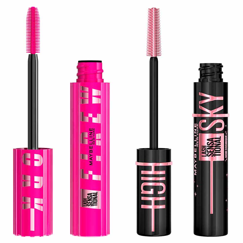 Maybelline NY Lash Sensational Kit - Máscara de Cílios Sky High Cosmic Black + Máscara de Cílios Lash Sensational Firework Preto