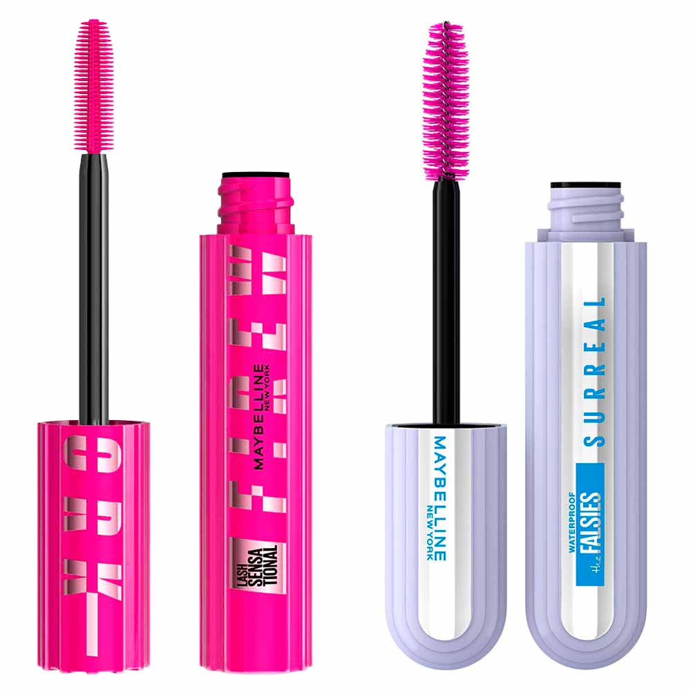 Maybelline NY Kit - Máscara de Cílios The Falsies Surreal + Máscara de Cílios Lash Sensational Firework Preto