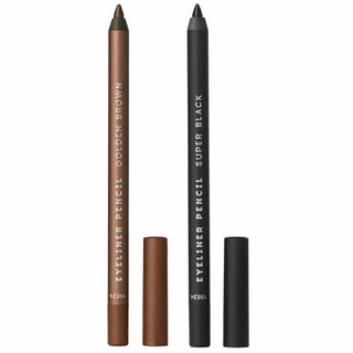 Océane Eyeliner Lápis de Olho Kit - Super Black + Golden Brown