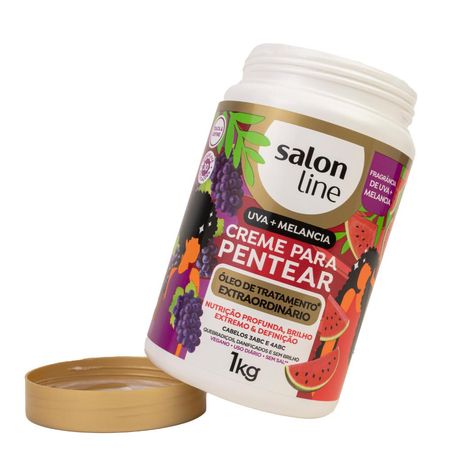 Salon-Line-Uva-+-Melancia-Creme-Para-Pentear-1000ml--3