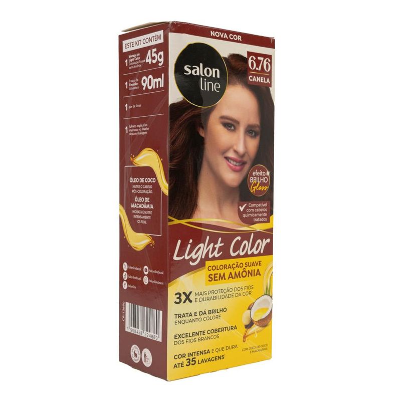 Salon Line Light Brilho Color 6.76 Canela Coloração - Época Cosméticos