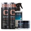 Kit Truss Curly - Shampoo 300ml + Condicionador 300ml +  Uso Obrigatório 260ml + Máscara Specific 180g