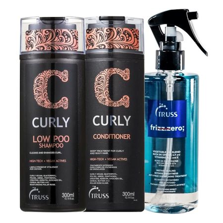 Kit-Truss-Curly---Shampoo-Low-Poo-300ml-+-Condicionador-300ml-+-Frizz-Zero-260ml--1