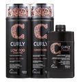 Kit Truss Curly - Shampoo Low-Poo 300ml + Condicionador 300ml + Leave-In Twist 650ml