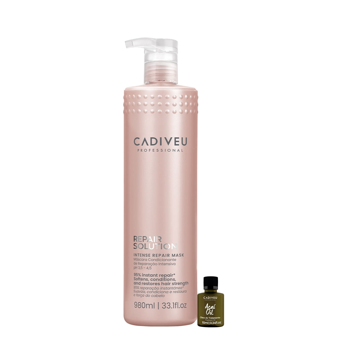 Kit Cadiveu Professional Repair Solution Açaí Máscara Oil 10 2 Und