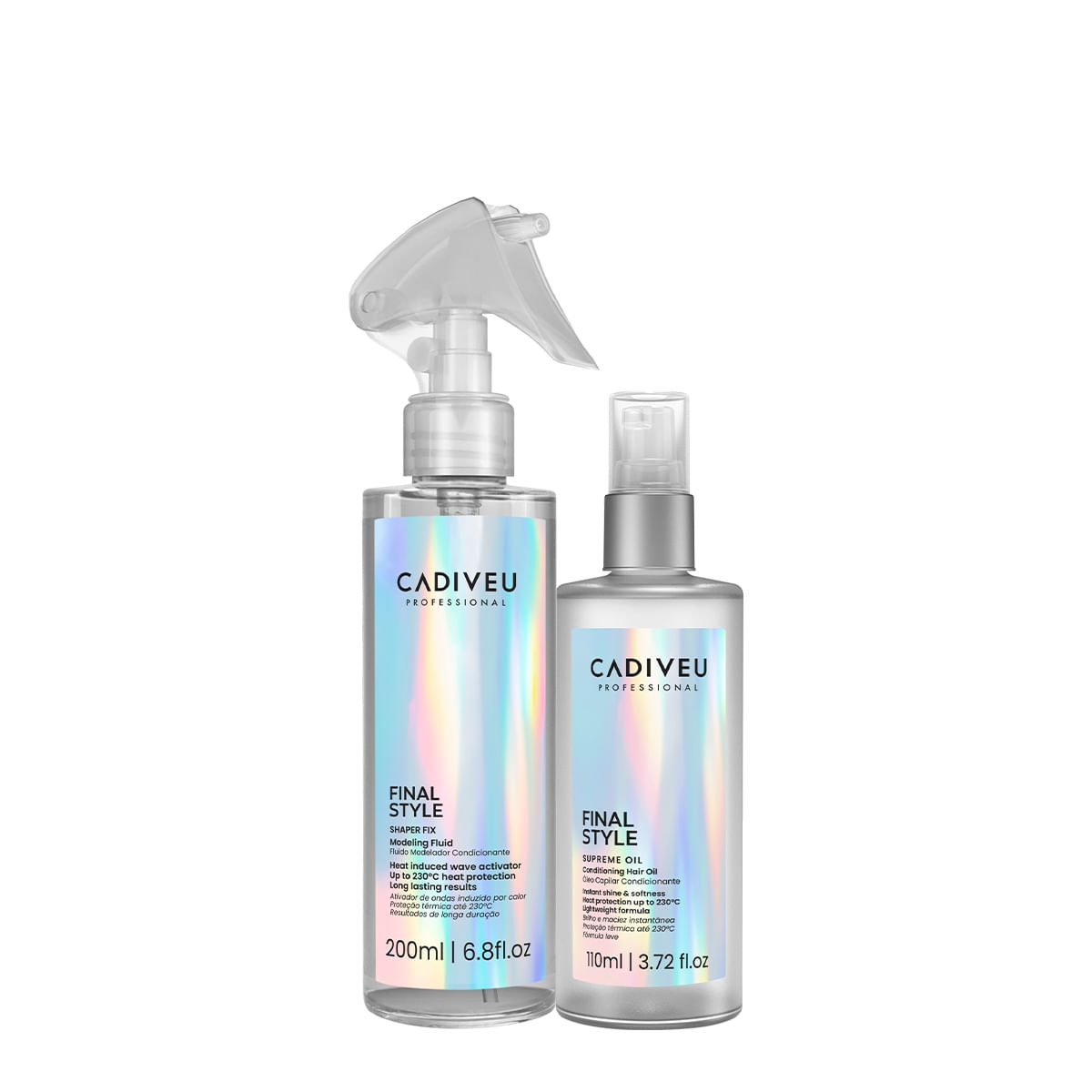 Kit Cadiveu Professional Final Style Supreme Óleo G e Fluido Modelador 2 Und