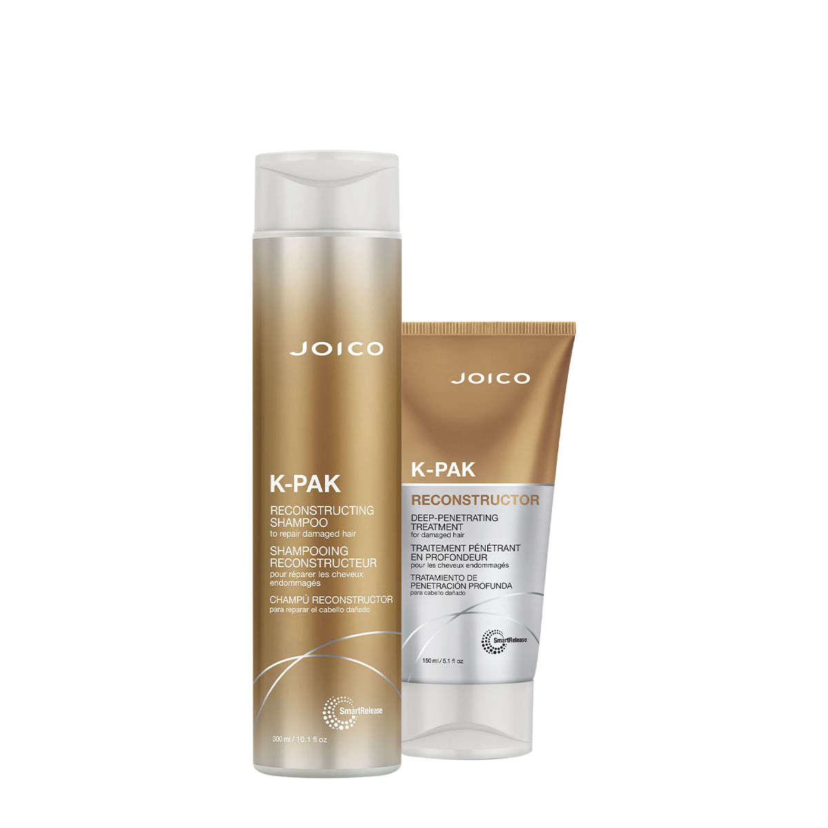 Kit Joico K-PAK Reconstrutor Repair Damage Deep Shampoo Máscara (2 produtos)