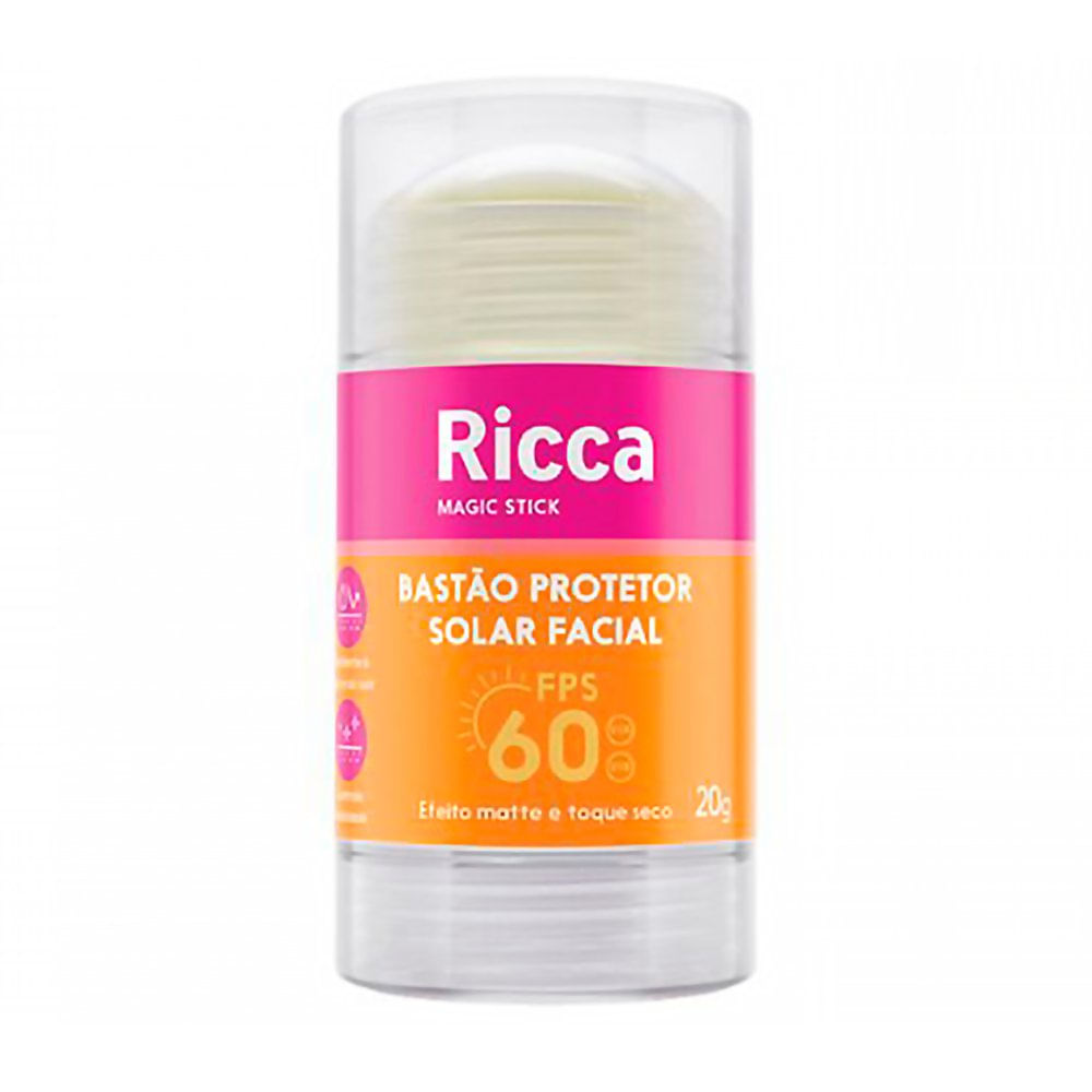 Protetor Solar Facial Ricca Bastão FPS60 20g