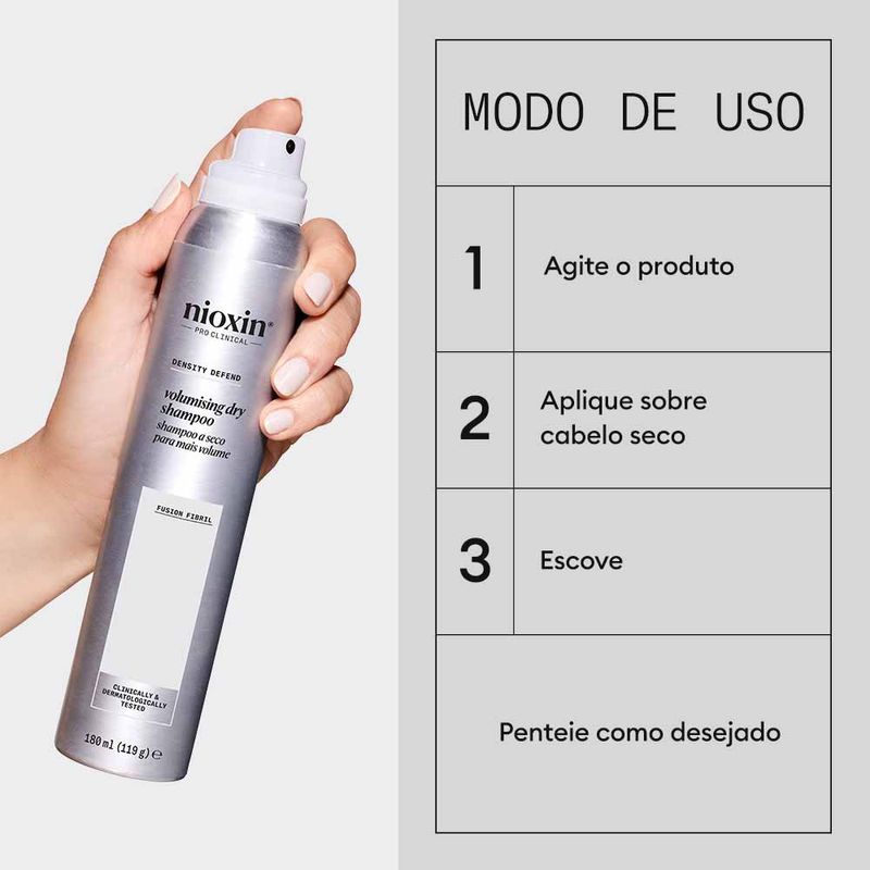 Nioxin Instant Fullness Spray de Shampoo à Seco - Época Cosméticos