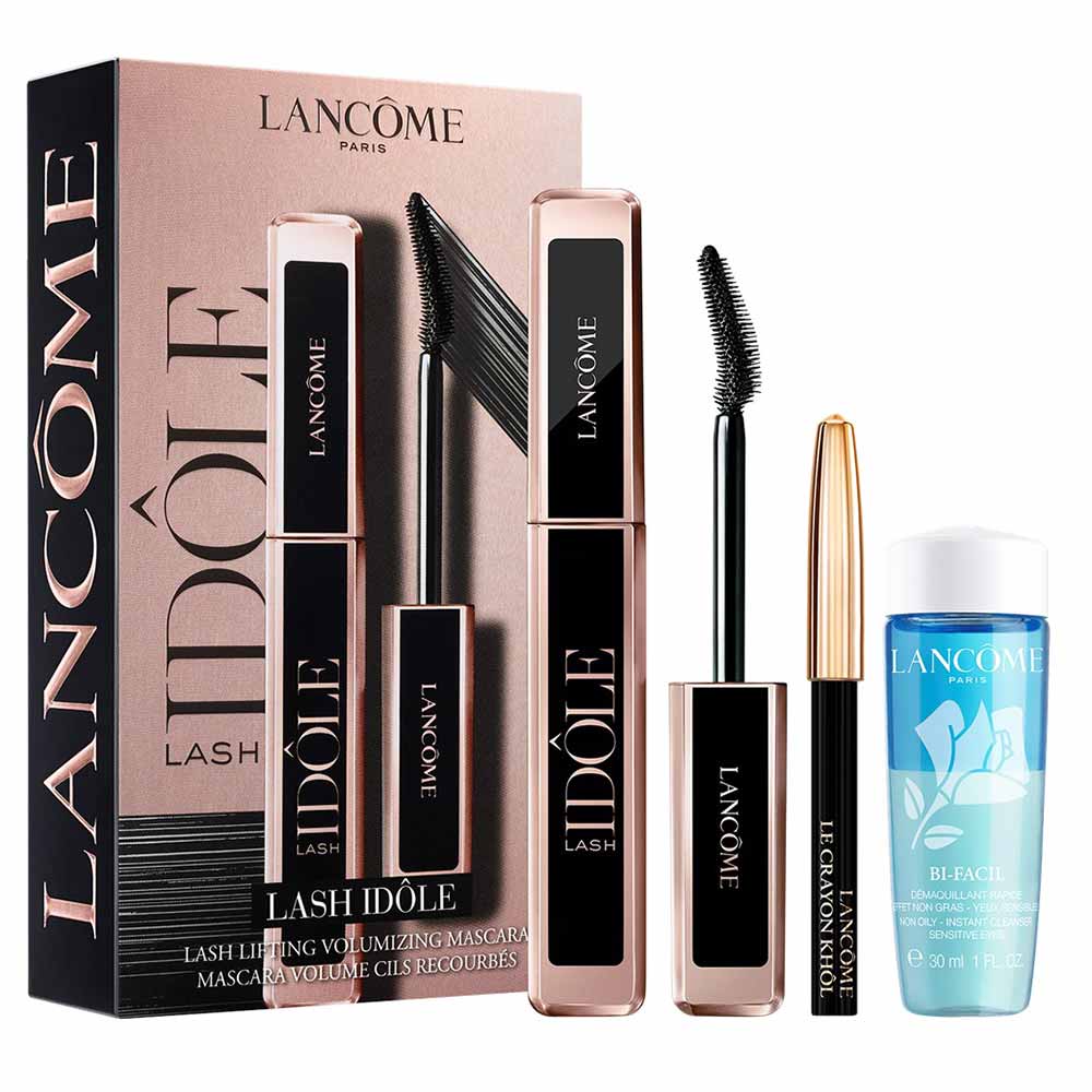 Kit Lancôme Lash Idole-Máscara de Cílios+Demaquilante+Mini Lápis