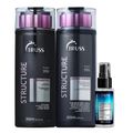 Kit Truss Structure - Shampoo 300ml + Condicionador 300ml + Uso Obrigatório Oil 30ml