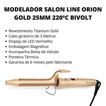 Modelador-Salon-Line-Orion-Gold-25mm-220ºc-Bivolt--2